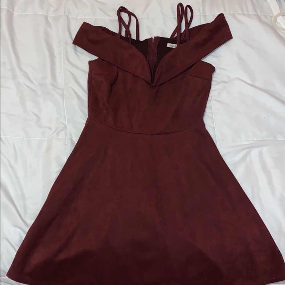CHARLOTTE RUSSE maroon dress!!